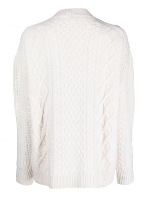 Sweter z okrągłym dekoltem Lorena Antoniazzi biały
