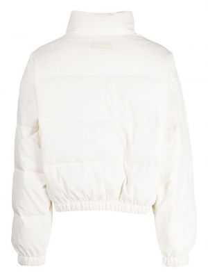 Pikowana kurtka puchowa :chocoolate biała