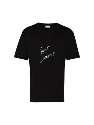 T-shirt Saint Laurent, сzarny