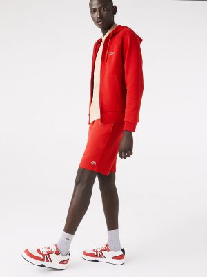 Спортивные шорты Lacoste красные