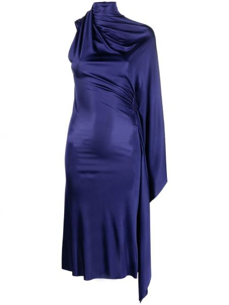 Асиметрична миди рокля Atlein виолетово