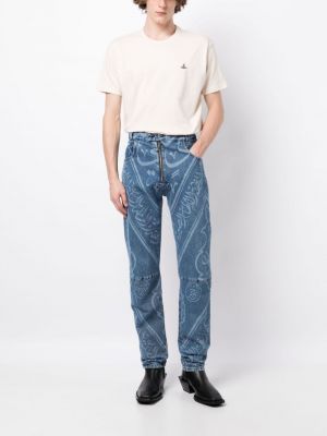 T-shirt brodé en coton Vivienne Westwood blanc