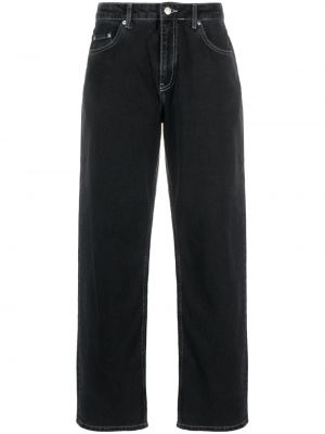 Džínsy s rovným strihom Moschino Jeans čierna