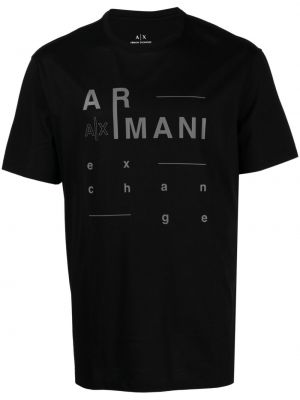 Pamut póló nyomtatás Armani Exchange