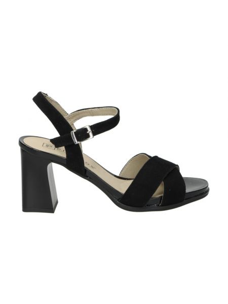 Elegante sandale mit absatz mit hohem absatz Pitillos schwarz