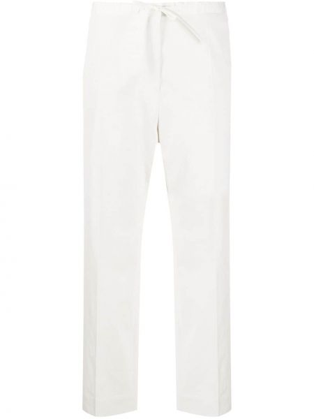 Pantalones con cordones Jil Sander blanco
