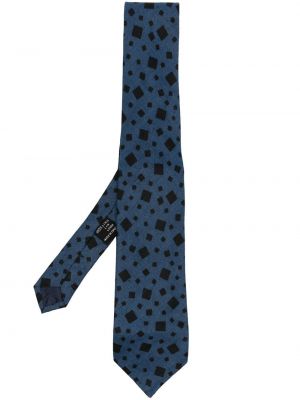 Cravate en lin à imprimé à motif géométrique Versace Pre-owned