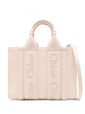 Кожени шопинг чанта Chloé
