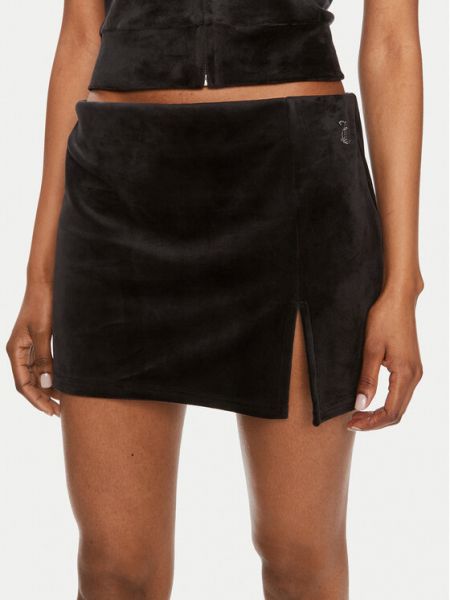 Mini sijonas slim fit Juicy Couture juoda