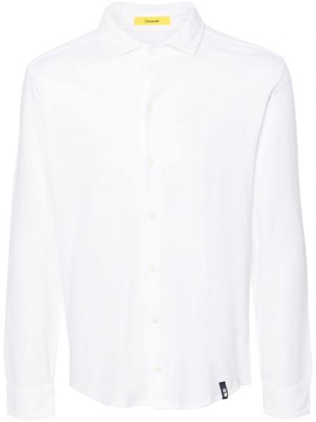 Памучна риза Drumohr бяло