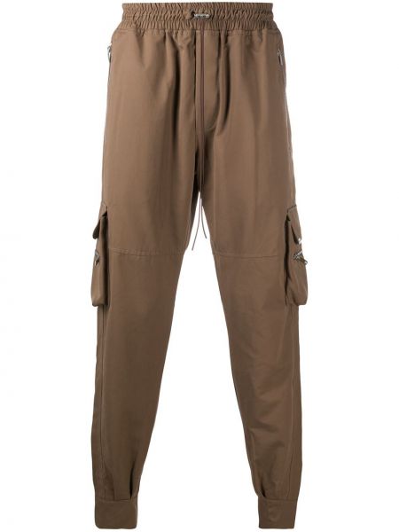 Pantalones cargo slip on Represent marrón