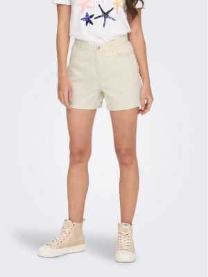 Shorts en jean Only beige