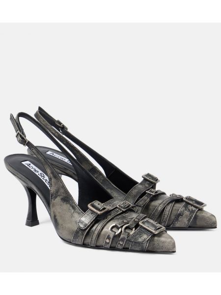 Slingback solki nahka Acne Studios harmaa