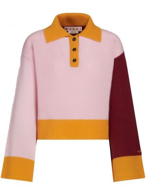 Кашмирен пуловер Marni розово