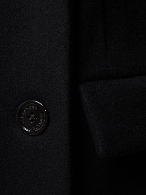Vlněný kabát Alexandre Vauthier černý