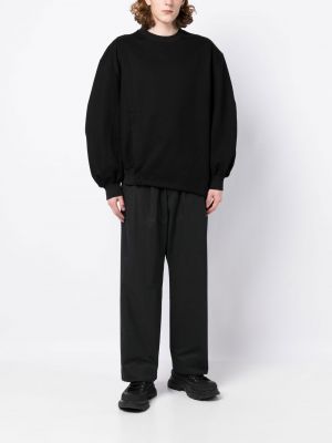 Asymmetrischer sweatshirt mit rundhalsausschnitt Songzio schwarz