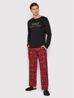 Pidžama Polo Ralph Lauren crna