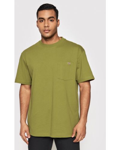 Priliehavé tričko Dickies zelená
