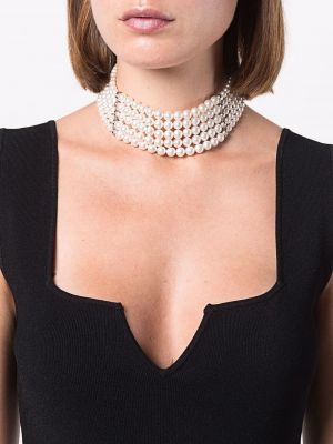 Collar con perlas Alessandra Rich