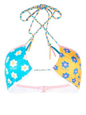 Virágos bikini nyomtatás Mc2 Saint Barth kék