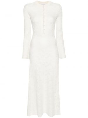Μίντι φόρεμα Chloé λευκό