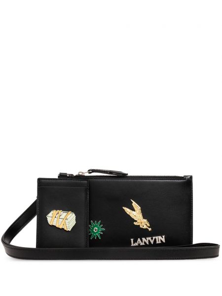 Usnjena pisemska torbica Lanvin