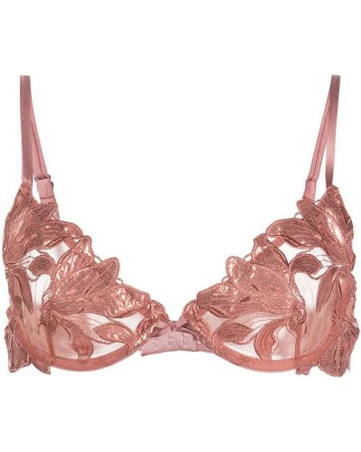 Brodert bh Fleur Du Mal rosa