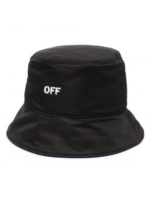 Oboustranný klobouk s výšivkou Off-white