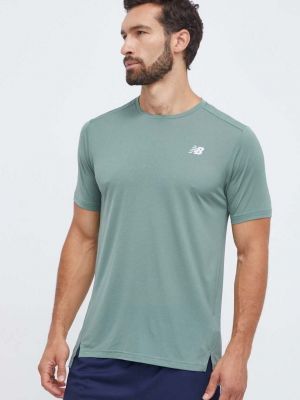 Тениска с дълъг ръкав New Balance зелено