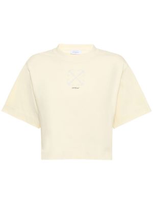 Koszulka bawełniana slim fit Off-white