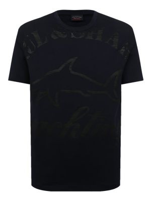 Хлопковая футболка Paul&shark синяя