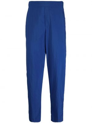 Памучни прав панталон Maison Kitsuné синьо