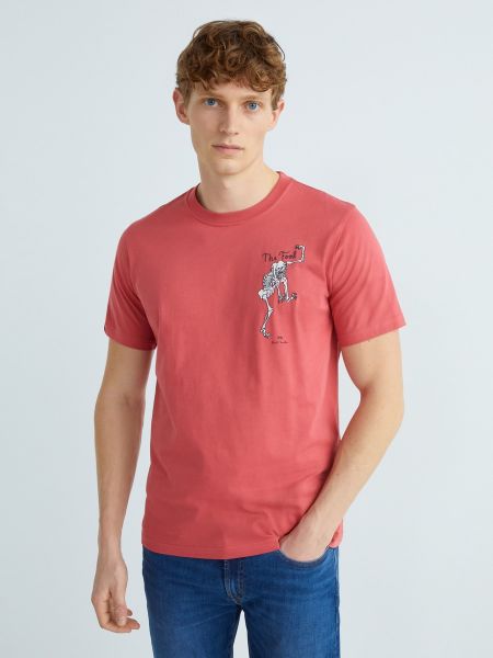 Camiseta con estampado manga corta Paul Smith rosa