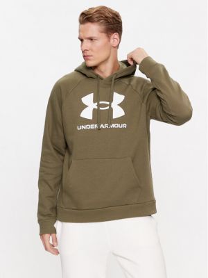 Relaxed fit fliso džemperis Under Armour chaki