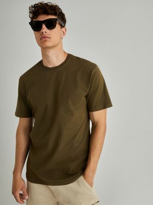 Camiseta de algodón manga corta Green Coast verde
