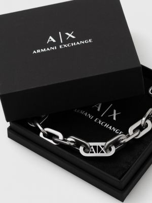 Náramek Armani Exchange stříbrný