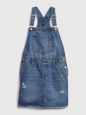 Džínsová sukňa Gap modrá