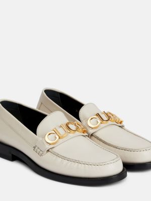 Kožené loafersy Gucci