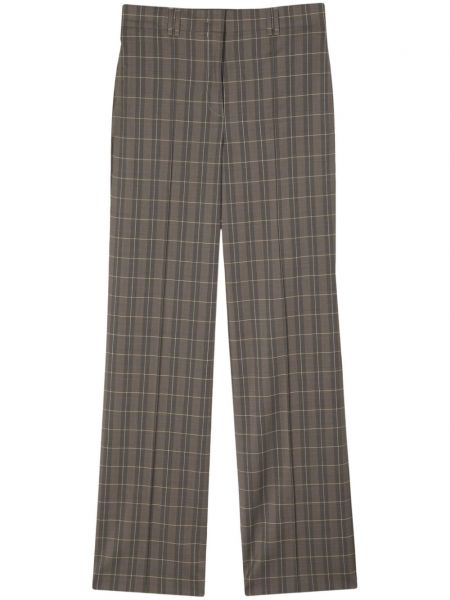 Volnene hlače s karirastim vzorcem Paul Smith rjava
