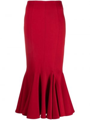 Midi suknja The Attico crvena