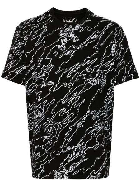 Tricou din bumbac cu imagine Maharishi negru