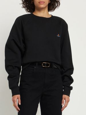 Bluza bawełniana z dżerseju Vivienne Westwood czarna