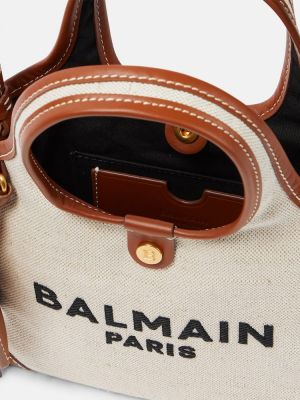 Kožna shopper torbica Balmain