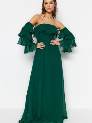 Plesové šaty Trendyol - zelená