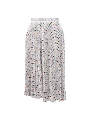 Плиссированная юбка Balenciaga, белая