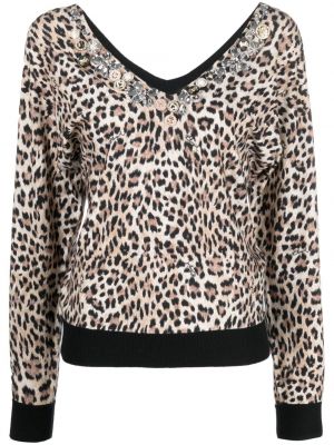 Leopard trykt bluse Blugirl brun