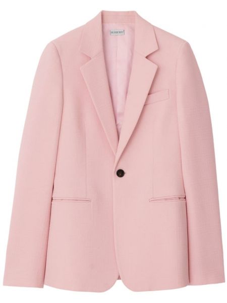 Yün uzun ceket Burberry pembe