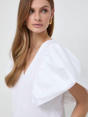 Памучна блуза Karl Lagerfeld бяло