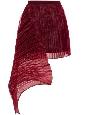 Plisirana mini suknja Andrea Iyamah crvena