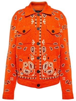 Kašmírová vlnená bunda Alanui oranžová